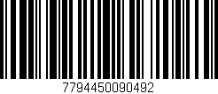 Código de barras (EAN, GTIN, SKU, ISBN): '7794450090492'