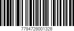 Código de barras (EAN, GTIN, SKU, ISBN): '7794728001328'