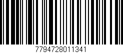 Código de barras (EAN, GTIN, SKU, ISBN): '7794728011341'