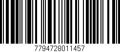 Código de barras (EAN, GTIN, SKU, ISBN): '7794728011457'