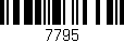 Código de barras (EAN, GTIN, SKU, ISBN): '7795'