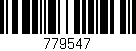 Código de barras (EAN, GTIN, SKU, ISBN): '779547'