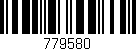 Código de barras (EAN, GTIN, SKU, ISBN): '779580'