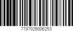 Código de barras (EAN, GTIN, SKU, ISBN): '7797028006253'