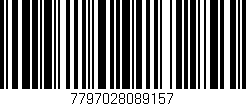 Código de barras (EAN, GTIN, SKU, ISBN): '7797028089157'