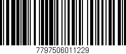 Código de barras (EAN, GTIN, SKU, ISBN): '7797506011229'
