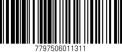 Código de barras (EAN, GTIN, SKU, ISBN): '7797506011311'