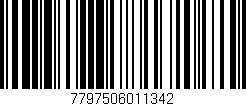Código de barras (EAN, GTIN, SKU, ISBN): '7797506011342'