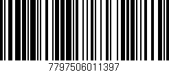 Código de barras (EAN, GTIN, SKU, ISBN): '7797506011397'