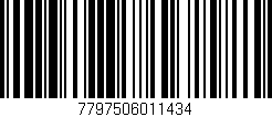 Código de barras (EAN, GTIN, SKU, ISBN): '7797506011434'