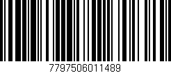 Código de barras (EAN, GTIN, SKU, ISBN): '7797506011489'