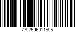 Código de barras (EAN, GTIN, SKU, ISBN): '7797506011595'