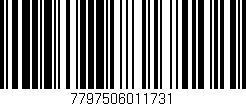 Código de barras (EAN, GTIN, SKU, ISBN): '7797506011731'