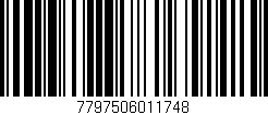 Código de barras (EAN, GTIN, SKU, ISBN): '7797506011748'