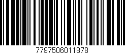 Código de barras (EAN, GTIN, SKU, ISBN): '7797506011878'