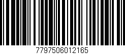 Código de barras (EAN, GTIN, SKU, ISBN): '7797506012165'