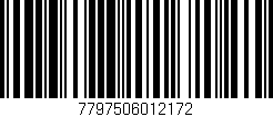 Código de barras (EAN, GTIN, SKU, ISBN): '7797506012172'