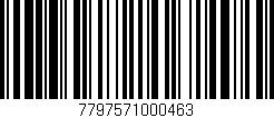 Código de barras (EAN, GTIN, SKU, ISBN): '7797571000463'