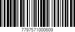 Código de barras (EAN, GTIN, SKU, ISBN): '7797571000609'