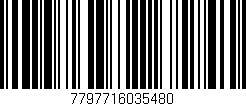 Código de barras (EAN, GTIN, SKU, ISBN): '7797716035480'