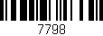 Código de barras (EAN, GTIN, SKU, ISBN): '7798'