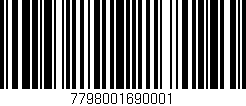 Código de barras (EAN, GTIN, SKU, ISBN): '7798001690001'