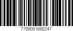 Código de barras (EAN, GTIN, SKU, ISBN): '7798001690247'