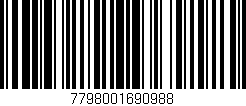 Código de barras (EAN, GTIN, SKU, ISBN): '7798001690988'