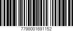 Código de barras (EAN, GTIN, SKU, ISBN): '7798001691152'