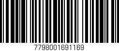 Código de barras (EAN, GTIN, SKU, ISBN): '7798001691169'
