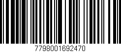 Código de barras (EAN, GTIN, SKU, ISBN): '7798001692470'