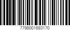 Código de barras (EAN, GTIN, SKU, ISBN): '7798001693170'