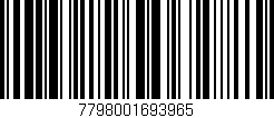 Código de barras (EAN, GTIN, SKU, ISBN): '7798001693965'