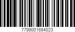Código de barras (EAN, GTIN, SKU, ISBN): '7798001694023'