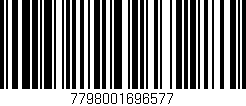 Código de barras (EAN, GTIN, SKU, ISBN): '7798001696577'