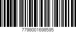 Código de barras (EAN, GTIN, SKU, ISBN): '7798001698595'