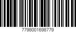 Código de barras (EAN, GTIN, SKU, ISBN): '7798001698779'