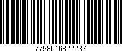 Código de barras (EAN, GTIN, SKU, ISBN): '7798016822237'