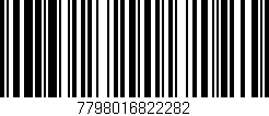 Código de barras (EAN, GTIN, SKU, ISBN): '7798016822282'