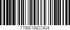 Código de barras (EAN, GTIN, SKU, ISBN): '7798016822404'