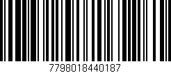 Código de barras (EAN, GTIN, SKU, ISBN): '7798018440187'