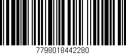 Código de barras (EAN, GTIN, SKU, ISBN): '7798018442280'