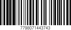 Código de barras (EAN, GTIN, SKU, ISBN): '7798071443743'