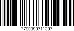Código de barras (EAN, GTIN, SKU, ISBN): '7798093711387'