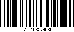 Código de barras (EAN, GTIN, SKU, ISBN): '7798106374868'