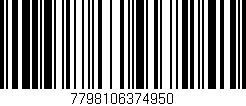 Código de barras (EAN, GTIN, SKU, ISBN): '7798106374950'
