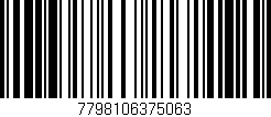 Código de barras (EAN, GTIN, SKU, ISBN): '7798106375063'
