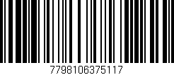Código de barras (EAN, GTIN, SKU, ISBN): '7798106375117'