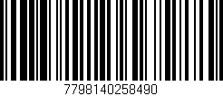 Código de barras (EAN, GTIN, SKU, ISBN): '7798140258490'