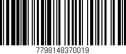 Código de barras (EAN, GTIN, SKU, ISBN): '7798148370019'